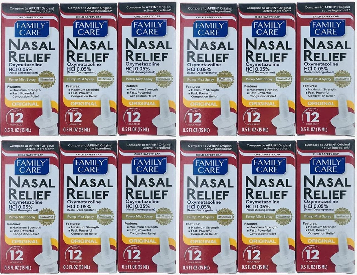 Nasal Relief Spray bottle 0.5 fl oz 12 pack