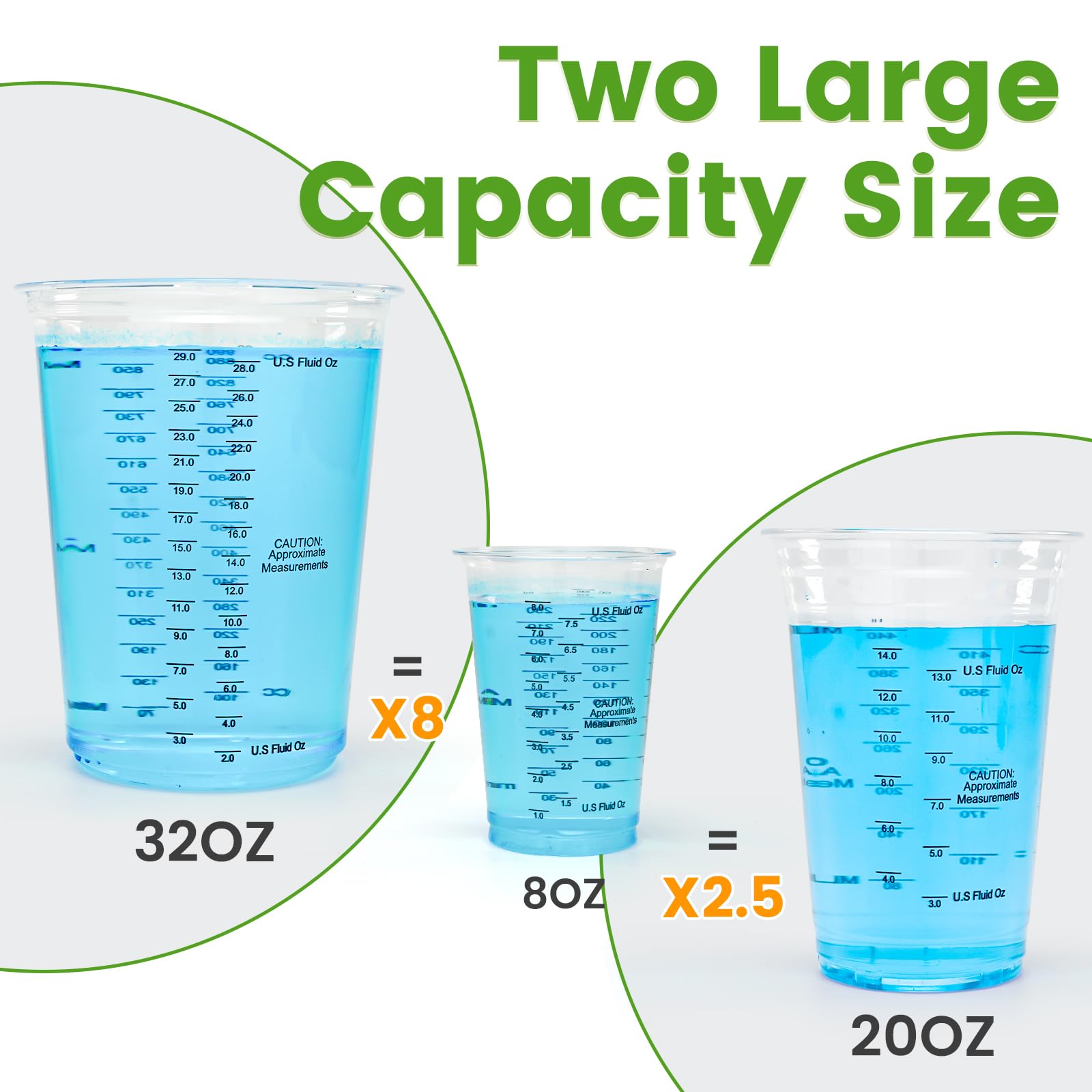 32oz NASUBI disposable resin cups for epoxy resin