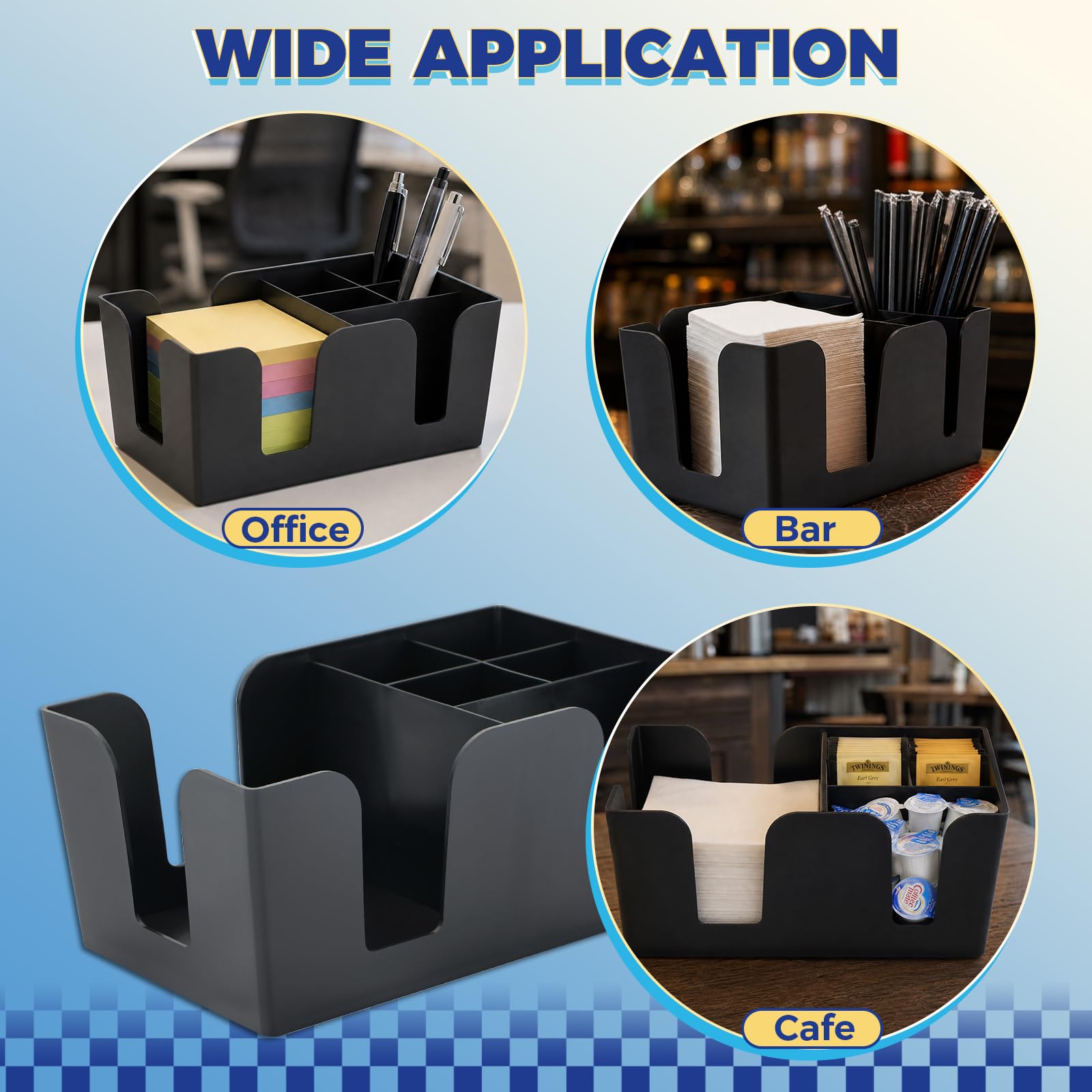 Durable plastic NATGAI bar caddy for indoor outdoor use