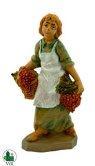 Italian-made Nativity Villager handcrafted for Christmas decoration