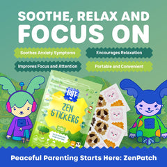 NATPAT Zen Patch calming stickers for kids at home and homework