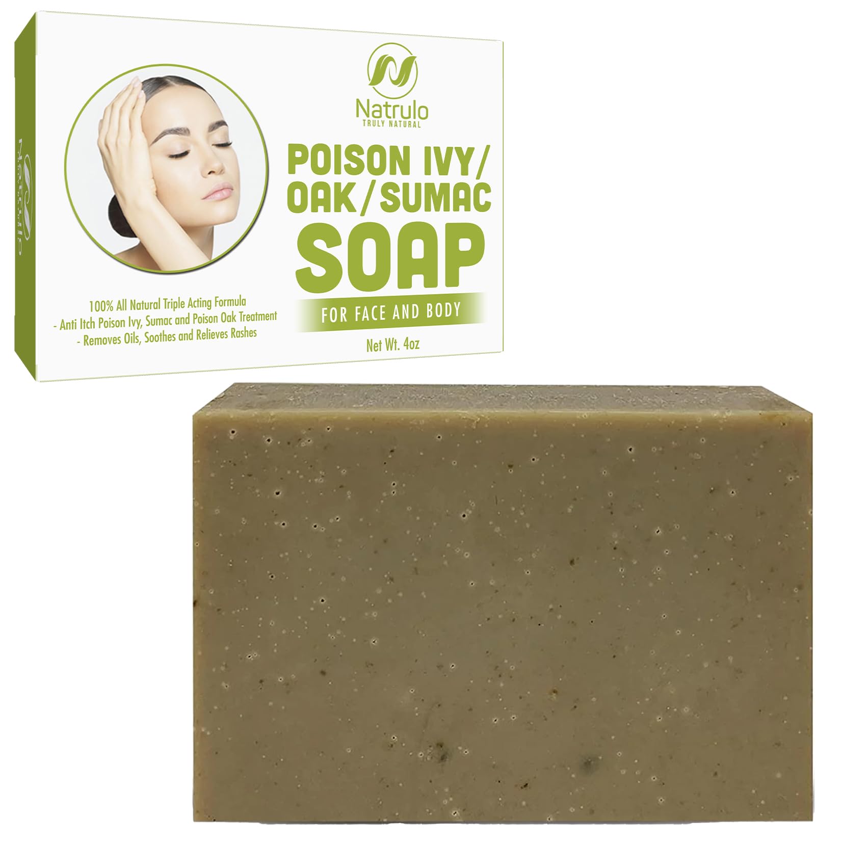 Natrulo Poison Ivy Soap Bar 4 oz packaging