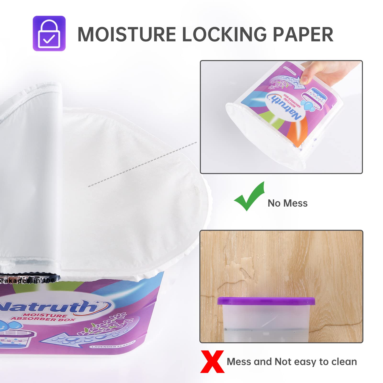 NATRUTH odor elimination absorber packaging and lavender scent