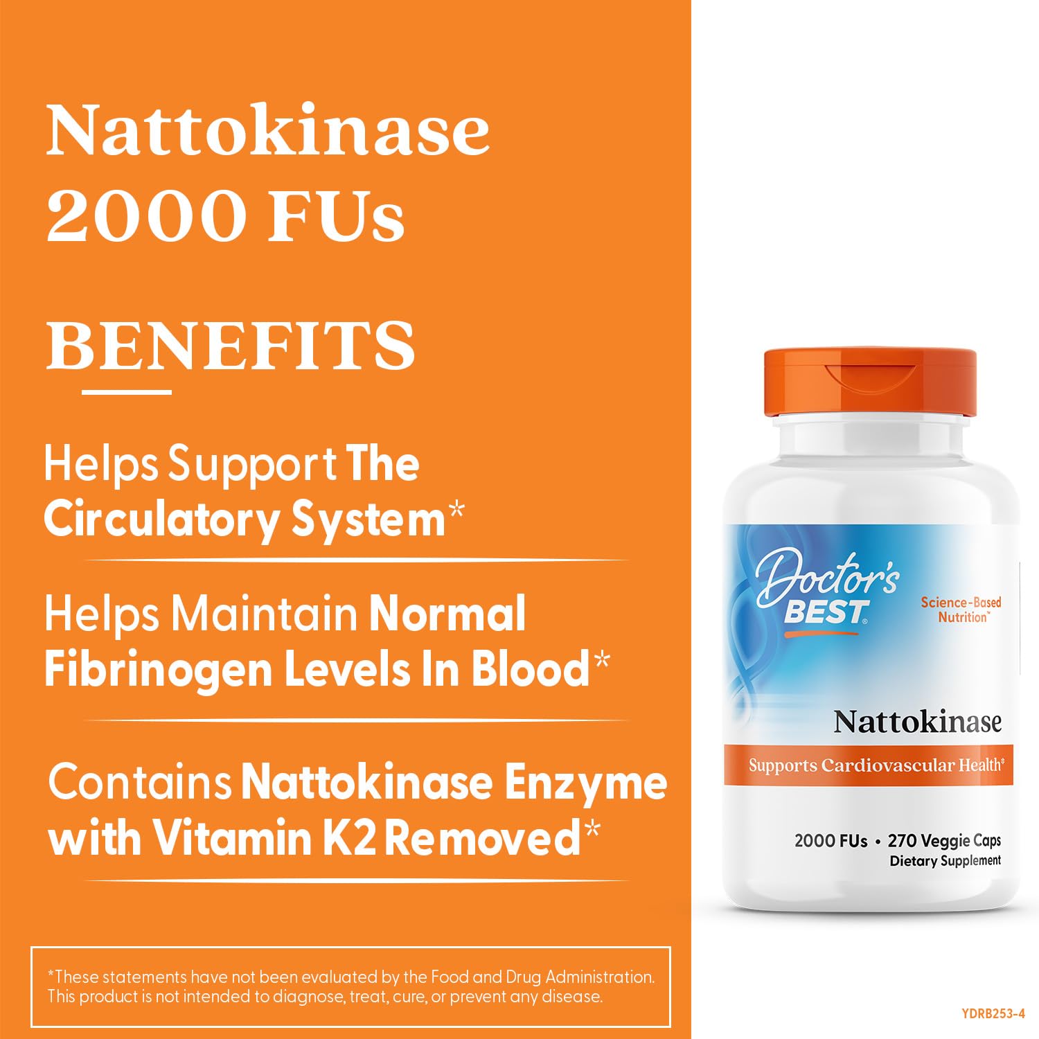 Natto-derived nattokinase enzyme vegan capsules