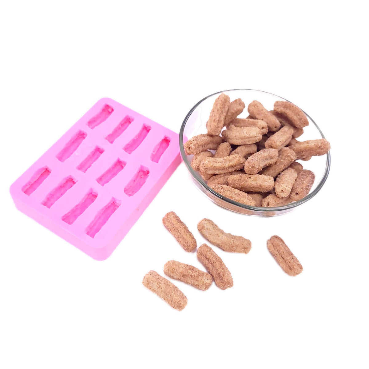 Natucraft Churros Cereal Mold silicone mold for cereal crafts