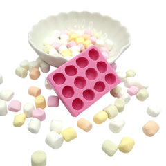 Natucraft mini marshmallow silicone mold 12 cavities closeup
