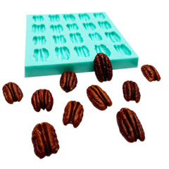 Pecan silicone mold NS015 multi cavity for crafts