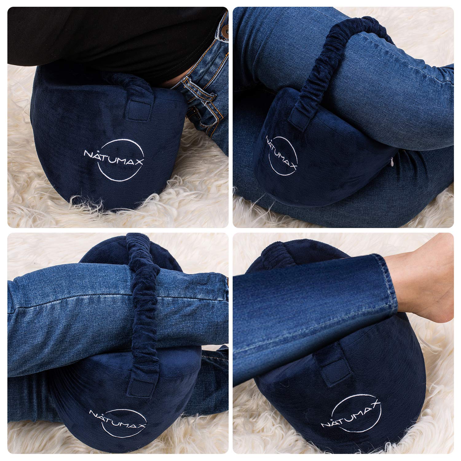 NATUMAX knee pillow breathable cover machine washable