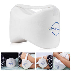 NATUMAX memory foam knee pillow for side sleepers