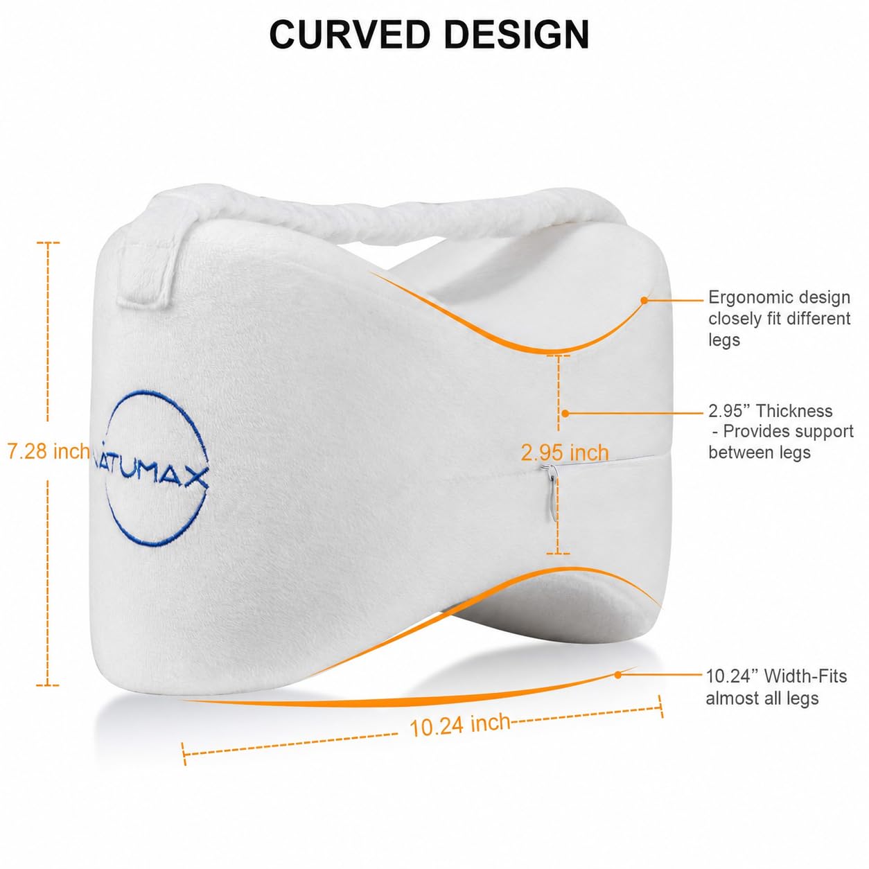 Knee pillow adjustable for multi positions around the knee