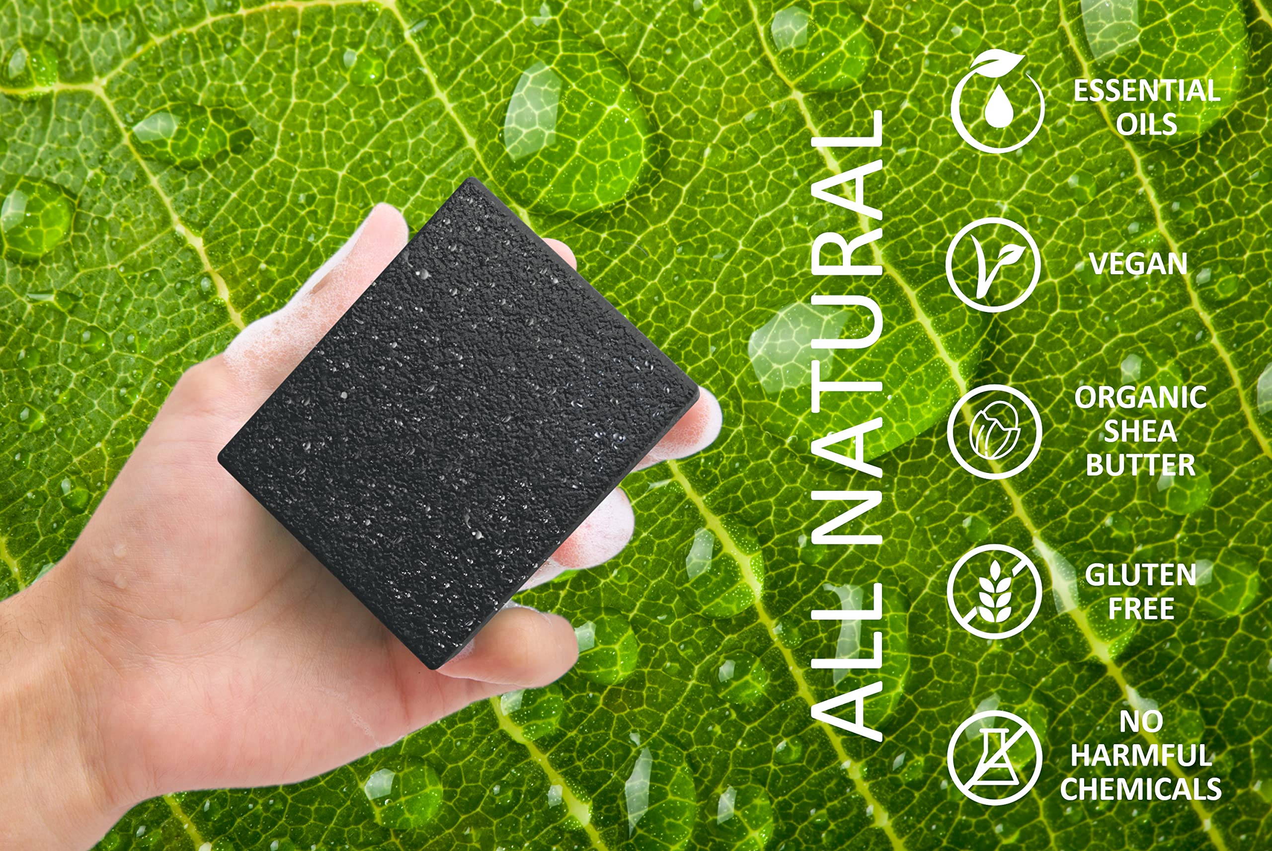 NATURAL AMERICAN ELEMENTS men's bar soap Eucalyptus Aloe 5 oz