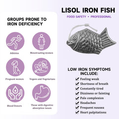 Natural bioavailable iron source suitable for meals and water