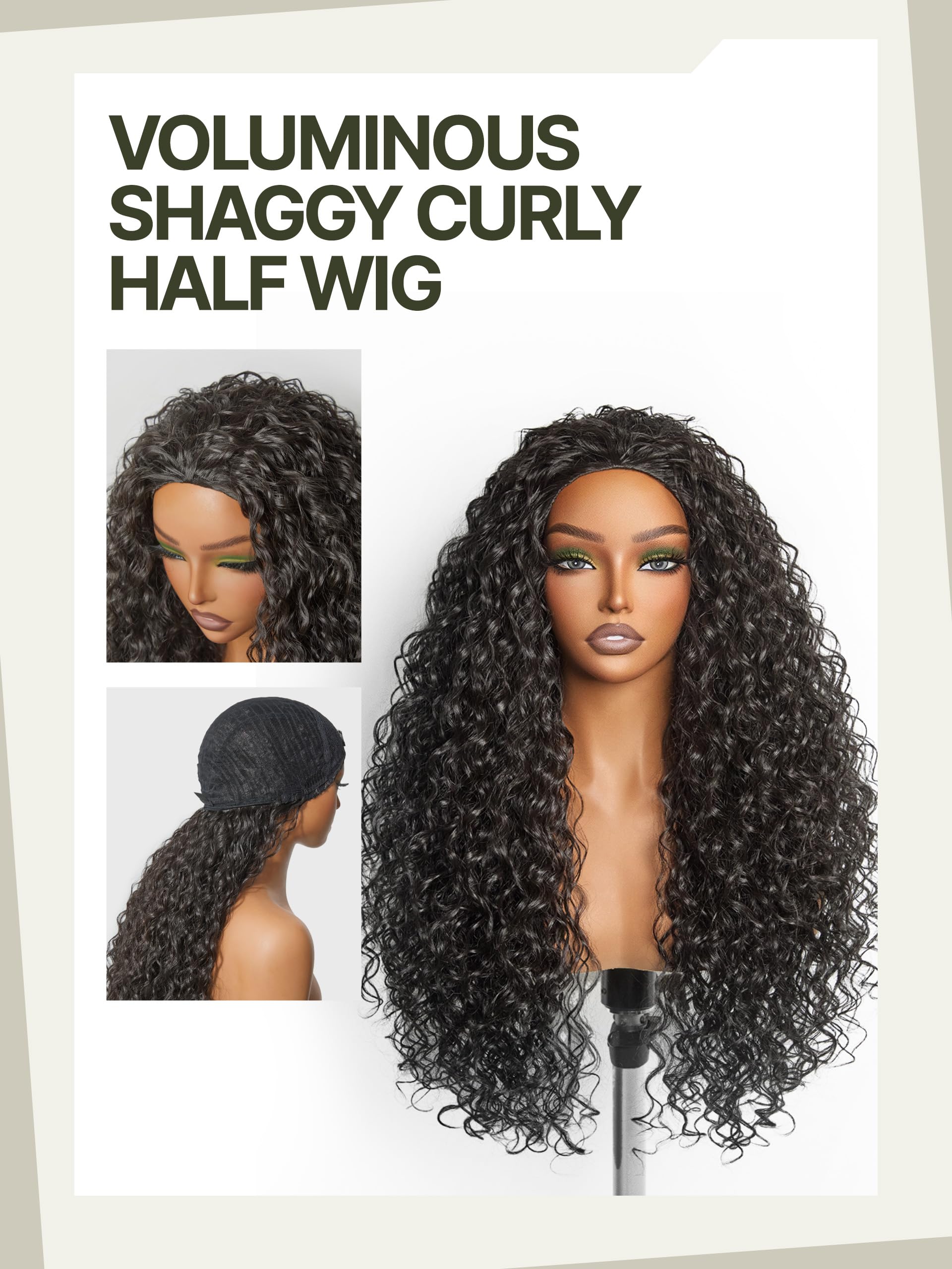 3-in-1 curly wig natural scalp edge look