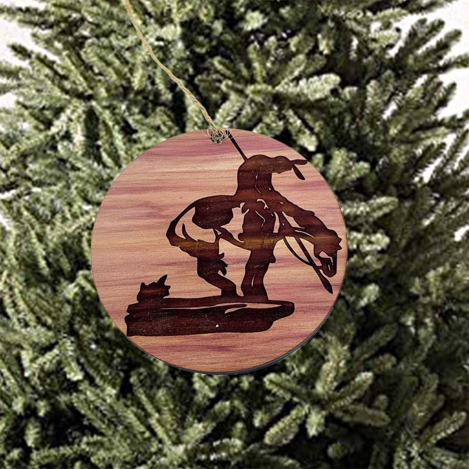 Reddish to white cedar ornament color variation