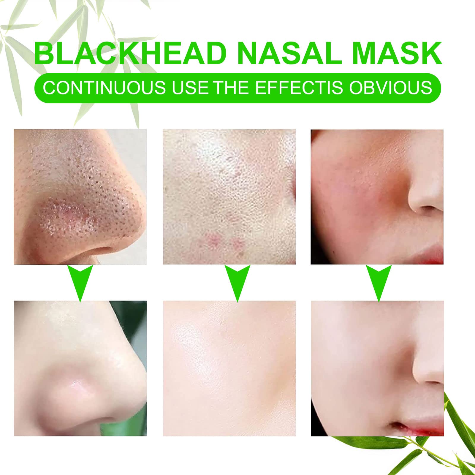 Natural bamboo charcoal nose strips 80pcs