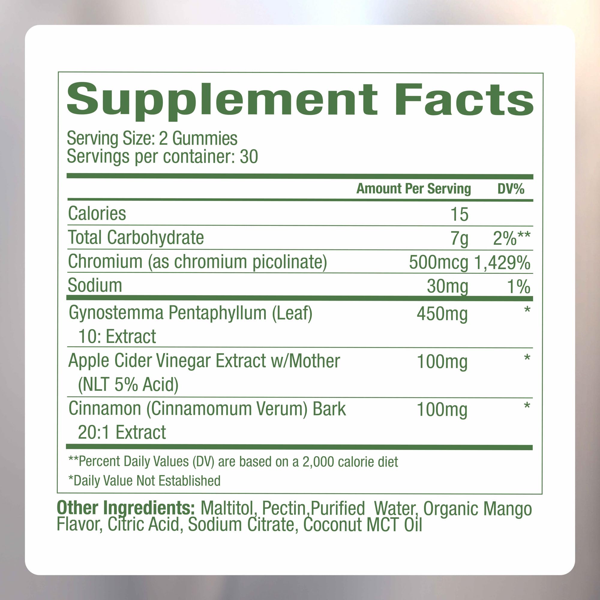 Natural clean ingredients gummies for daily use