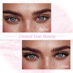 natural cluster eyelashes dcurl closeup
