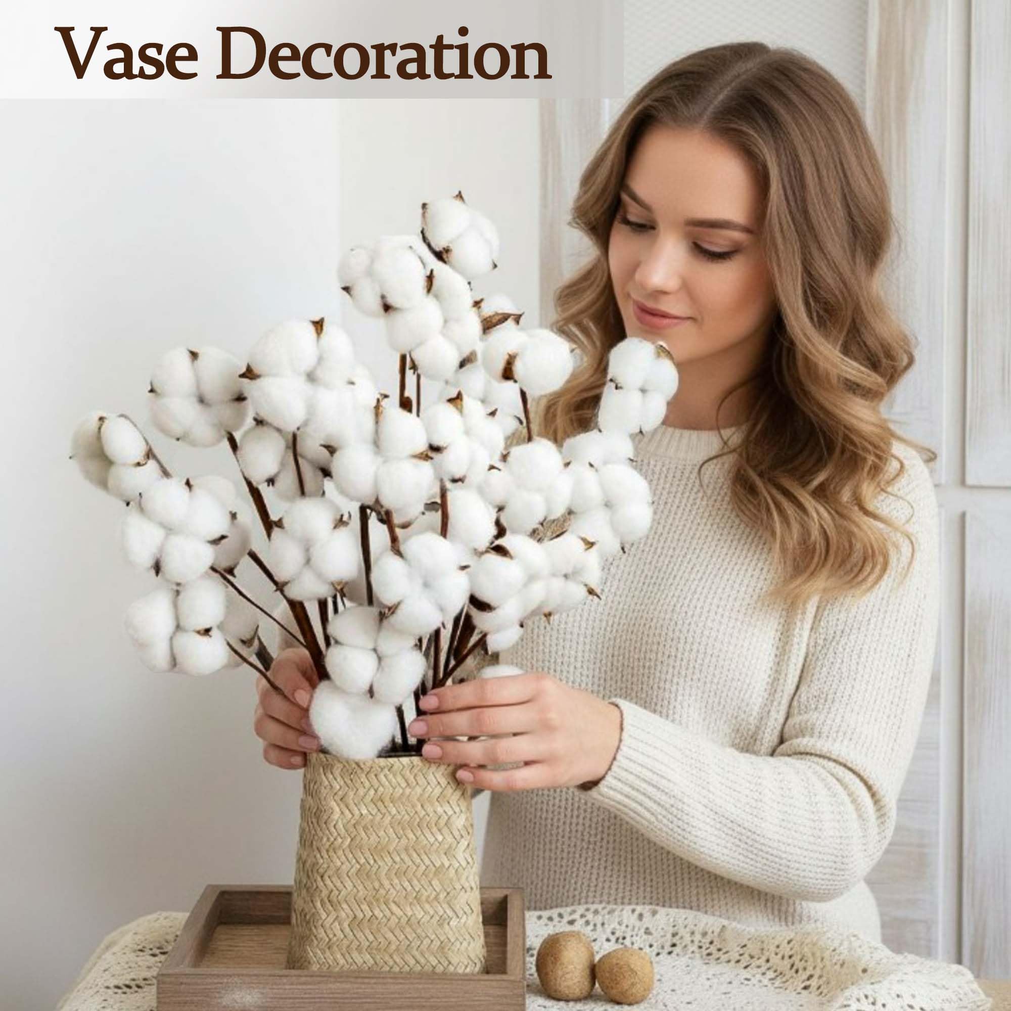 versatile decor cotton stems for wedding centerpieces
