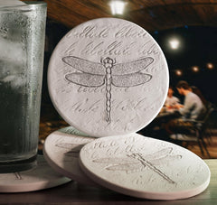 4 3/8-inch round coaster with protective non-scratch backing