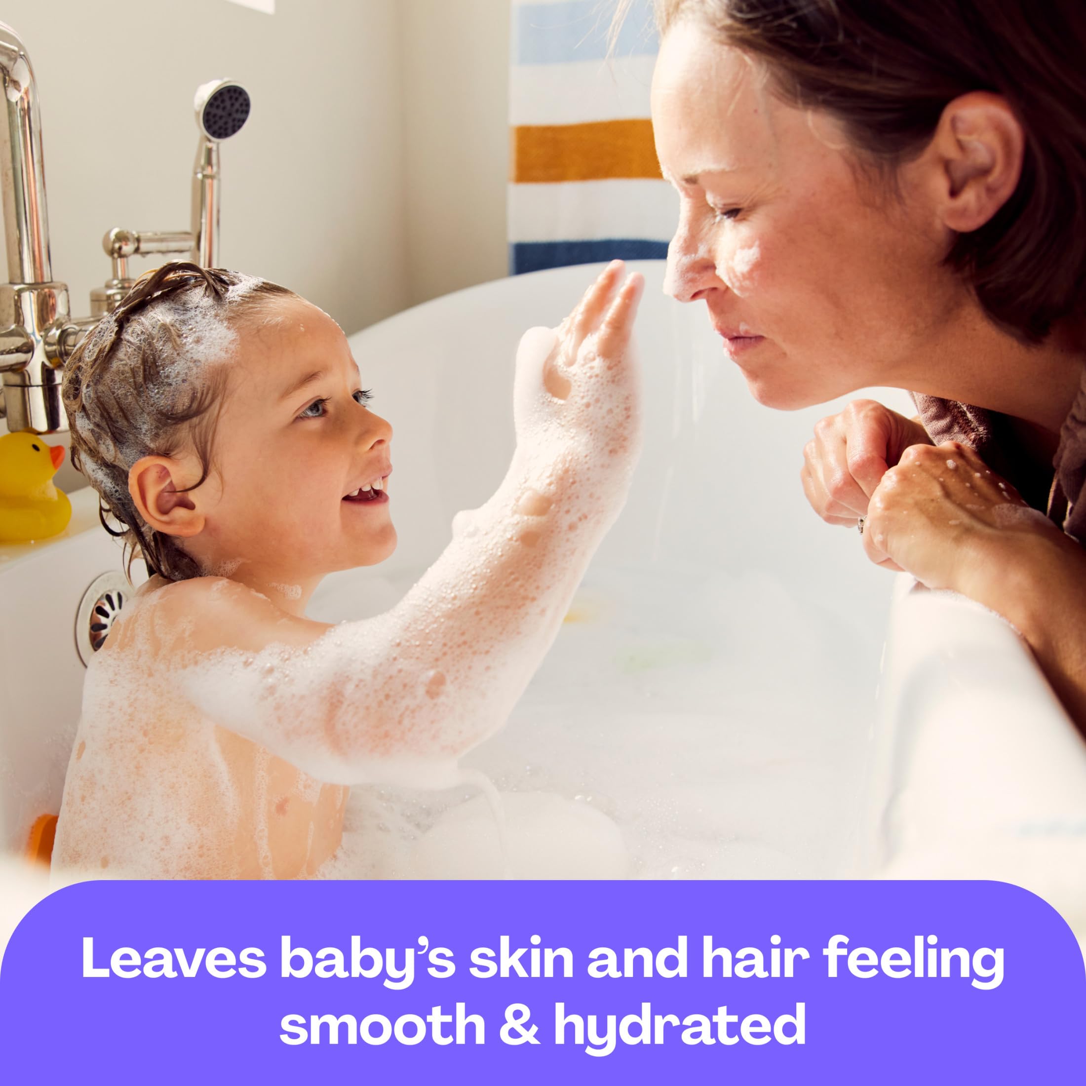 Natural lavender essential oil in Hello Bello baby wash