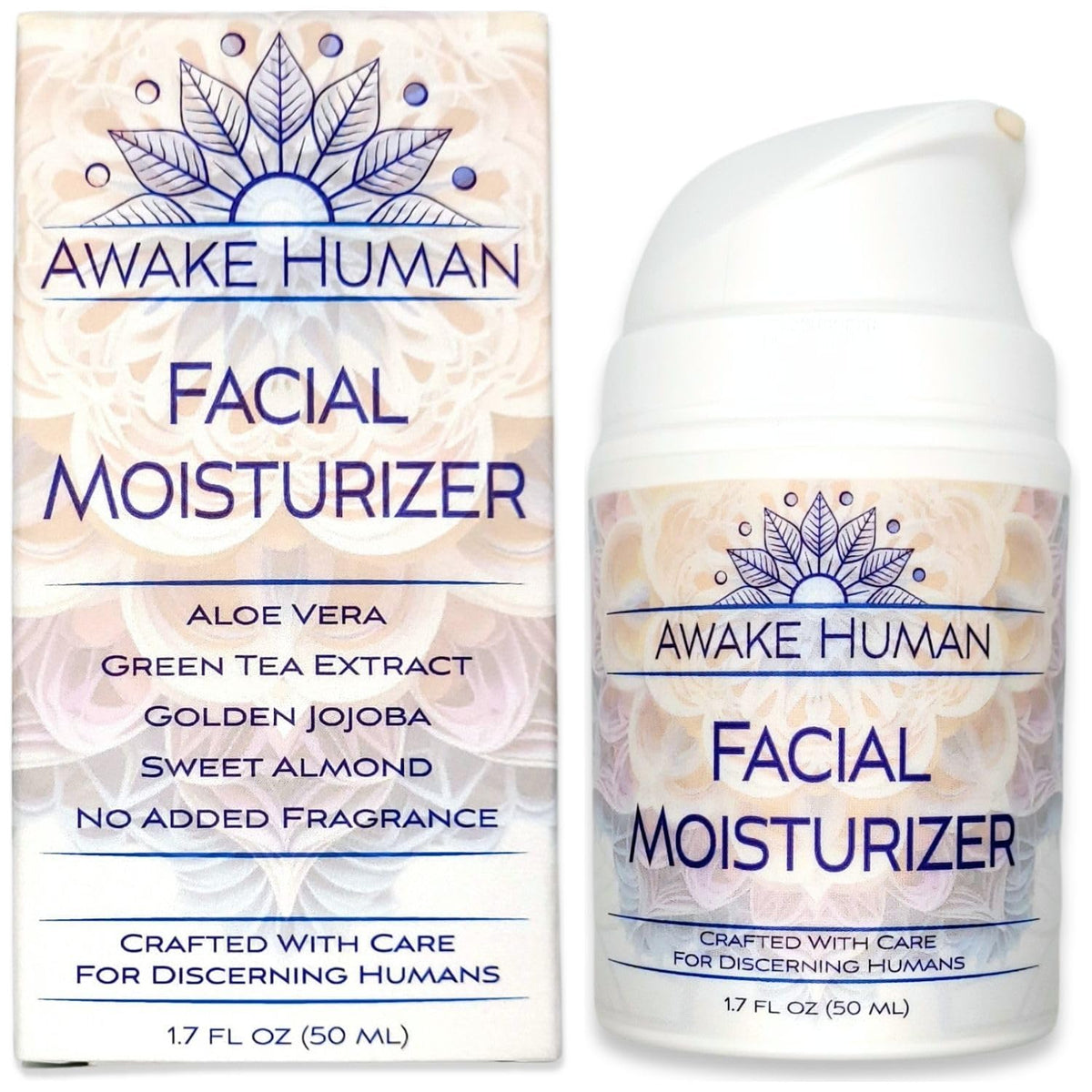 Natural Face Moisturizer for Dry Sensitive Skin bottle