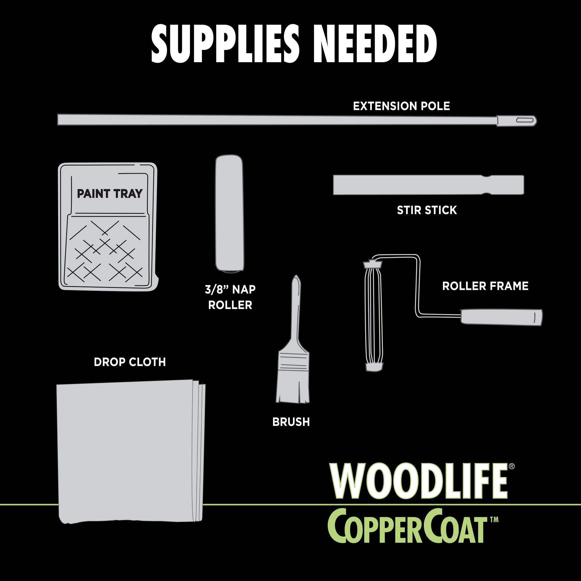 Natural green color CopperCoat Green Wood Preservative