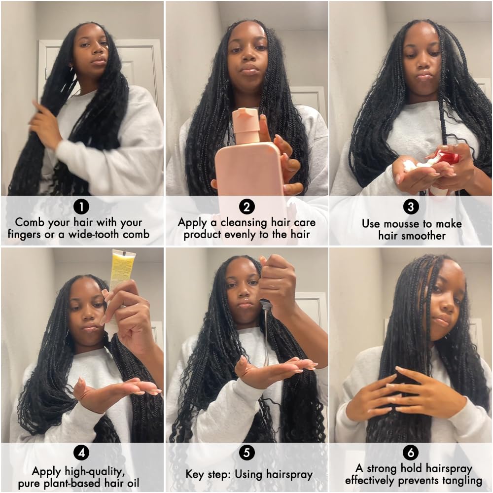 20inch Burmese curly crochet hair in motion