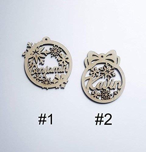 Natural plywood ornament detail for rustic decor