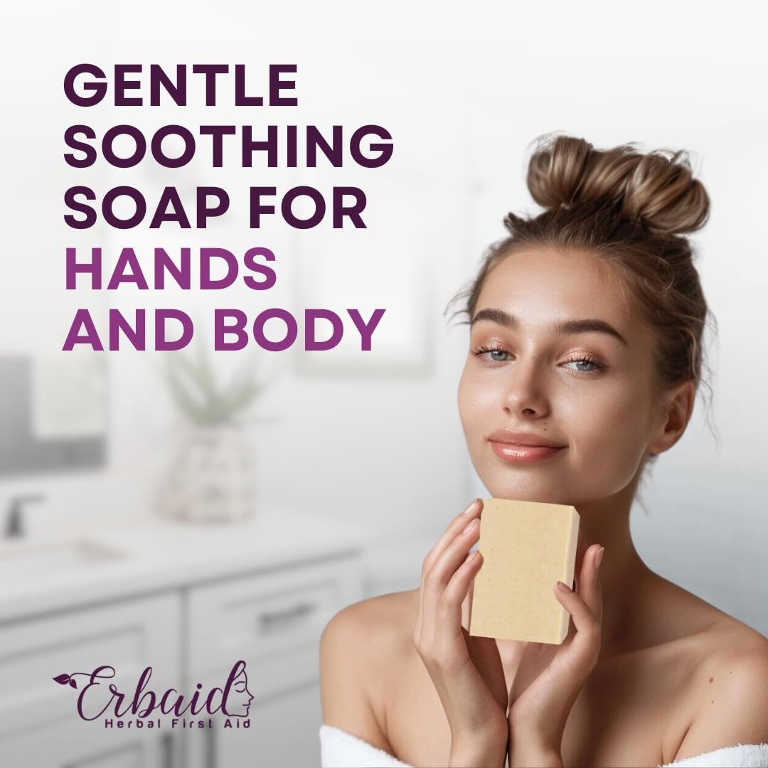 Natural psoriasis eczema soap with goat milk ingredient