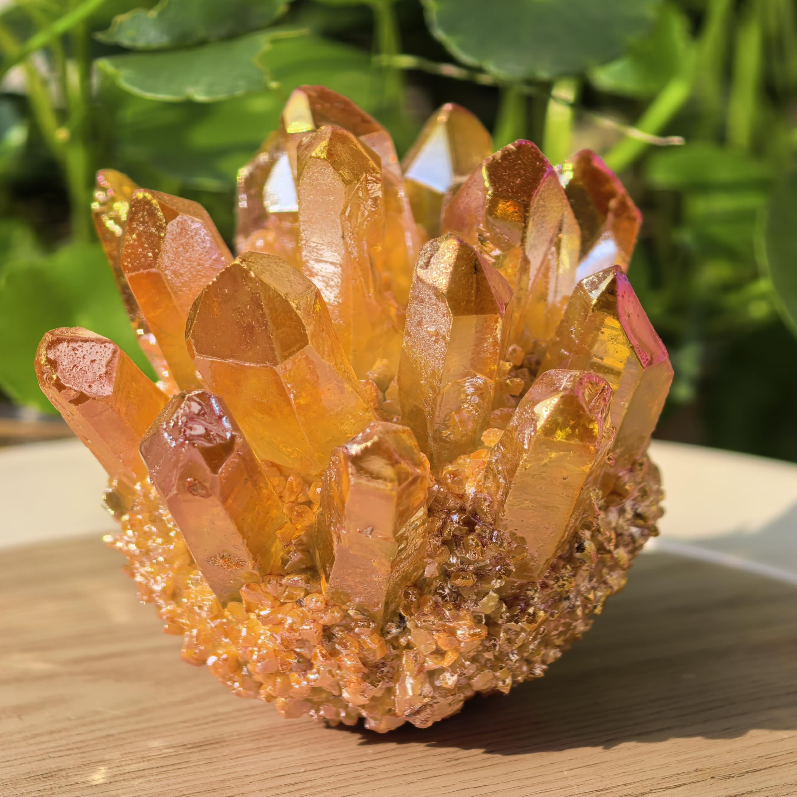 Natural quartz mineral specimen decorative piece