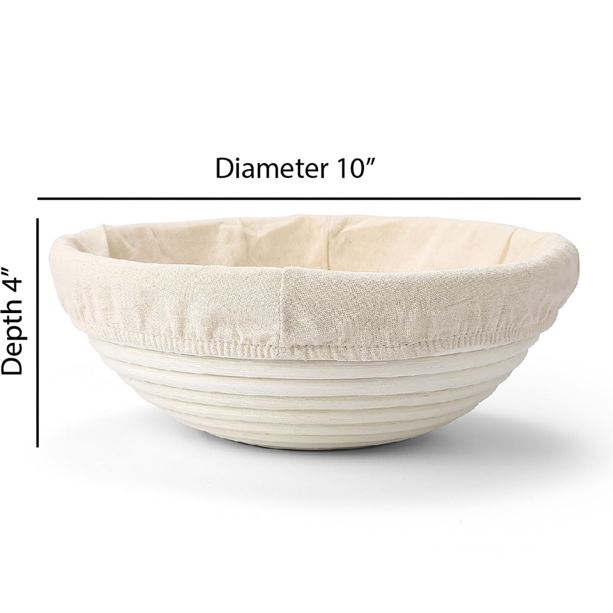 Natural rattan proofing banneton basket for bread
