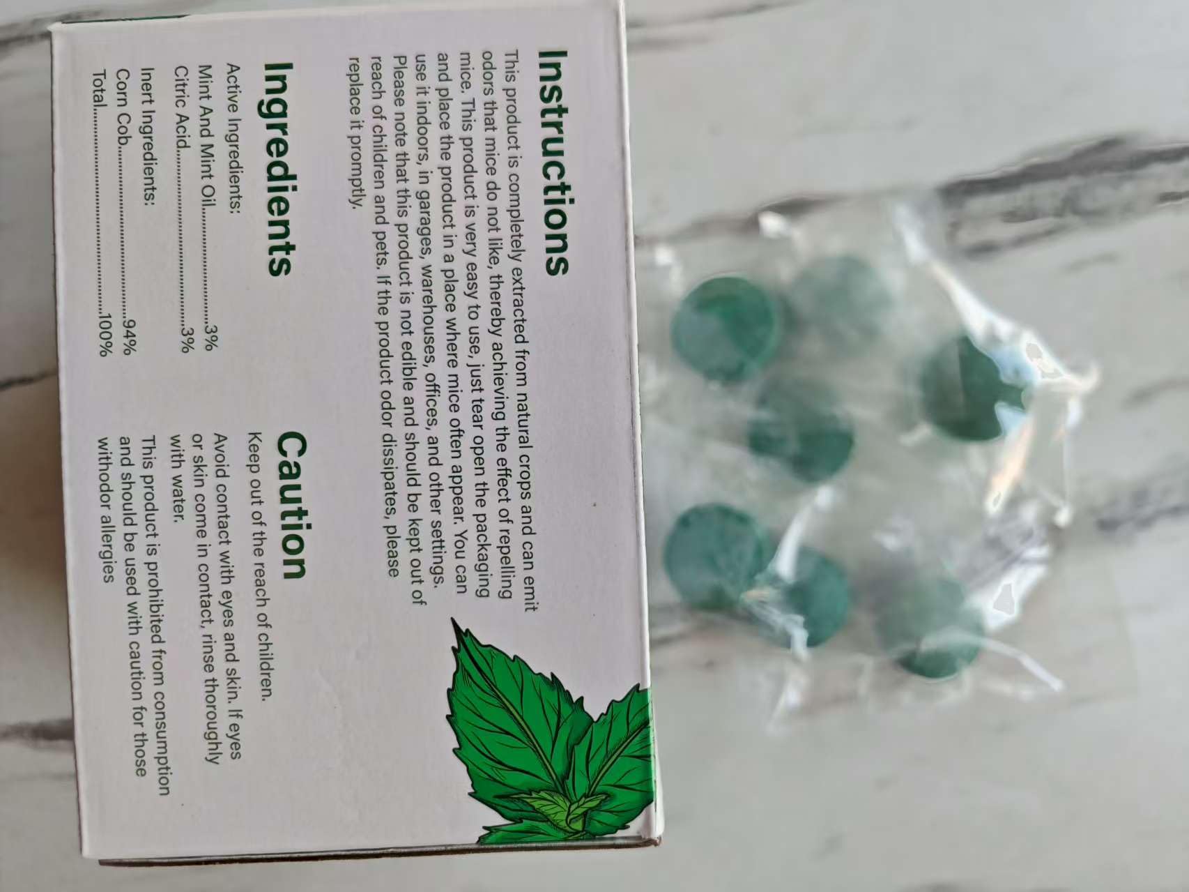Natural plant based rodent deterrent for home use