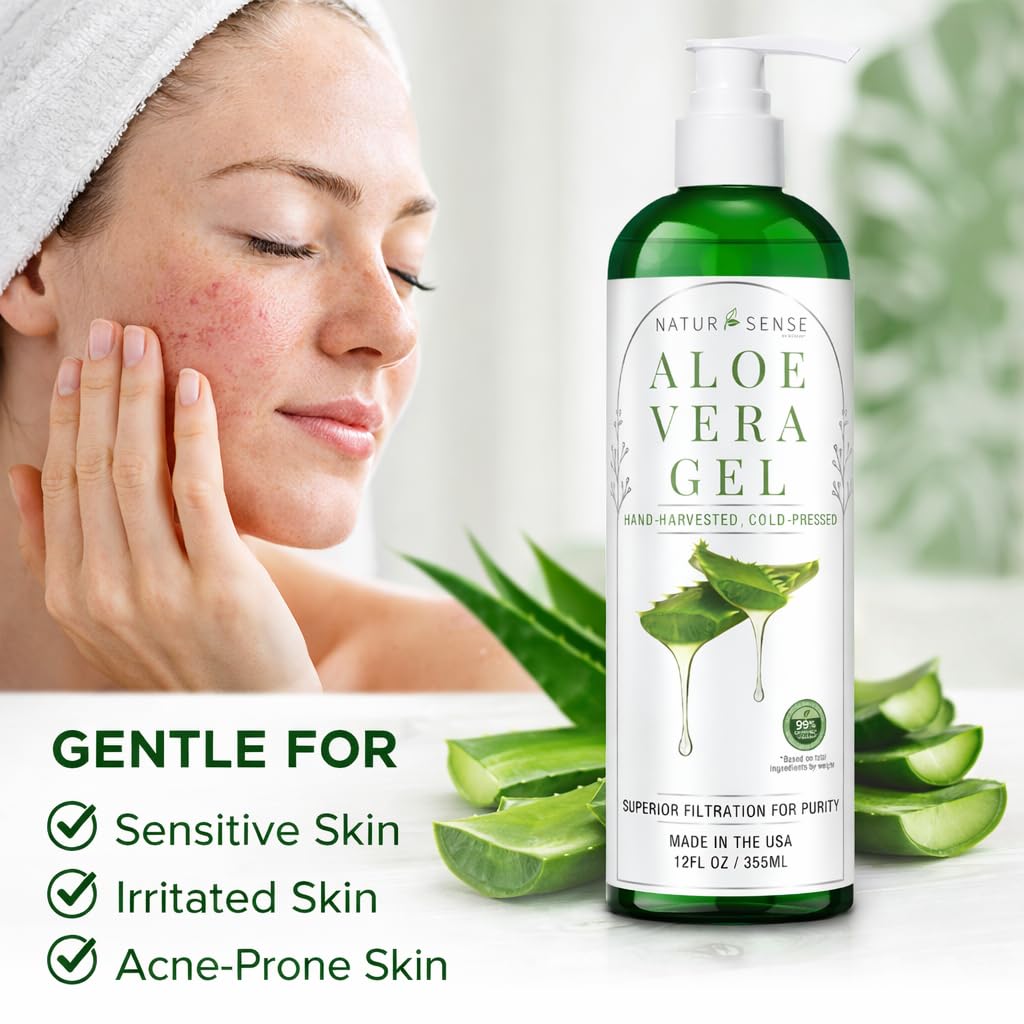 Natural skincare base with aloe vera gel