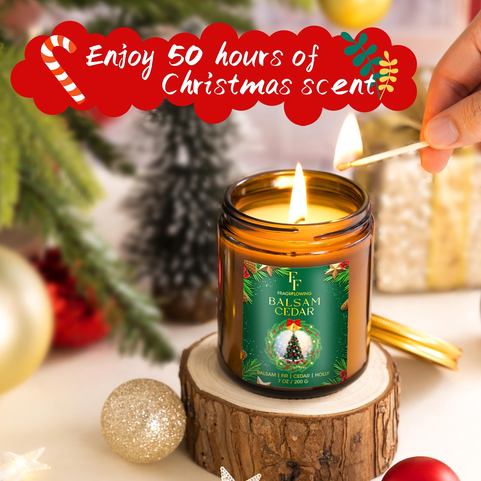christmas cookie fragrance candle from the set