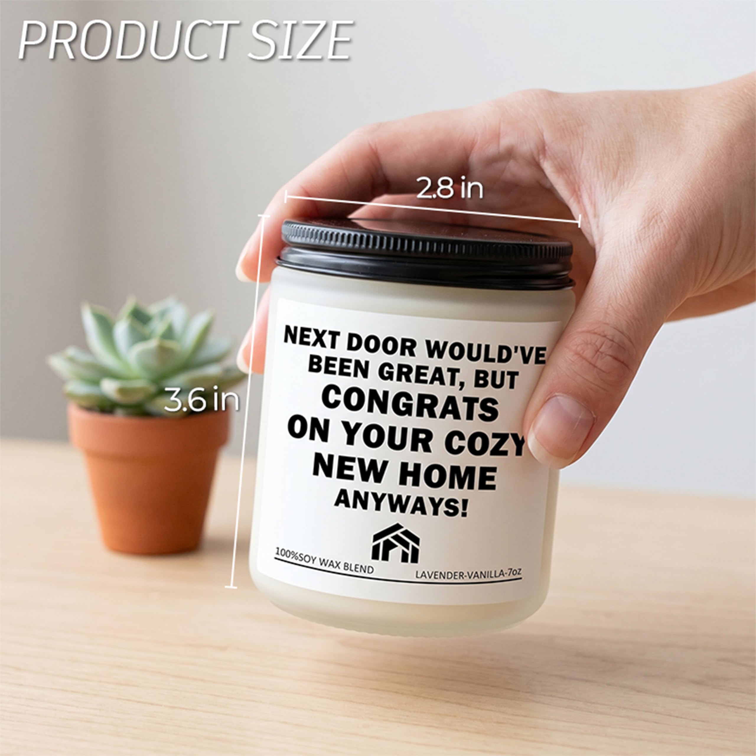 Reusable glass jar candle for home decor