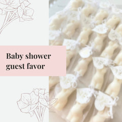 Scented decor candle for Mother's Day and baby shower