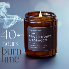 Handcrafted Seattle candle with recyclable glass jar