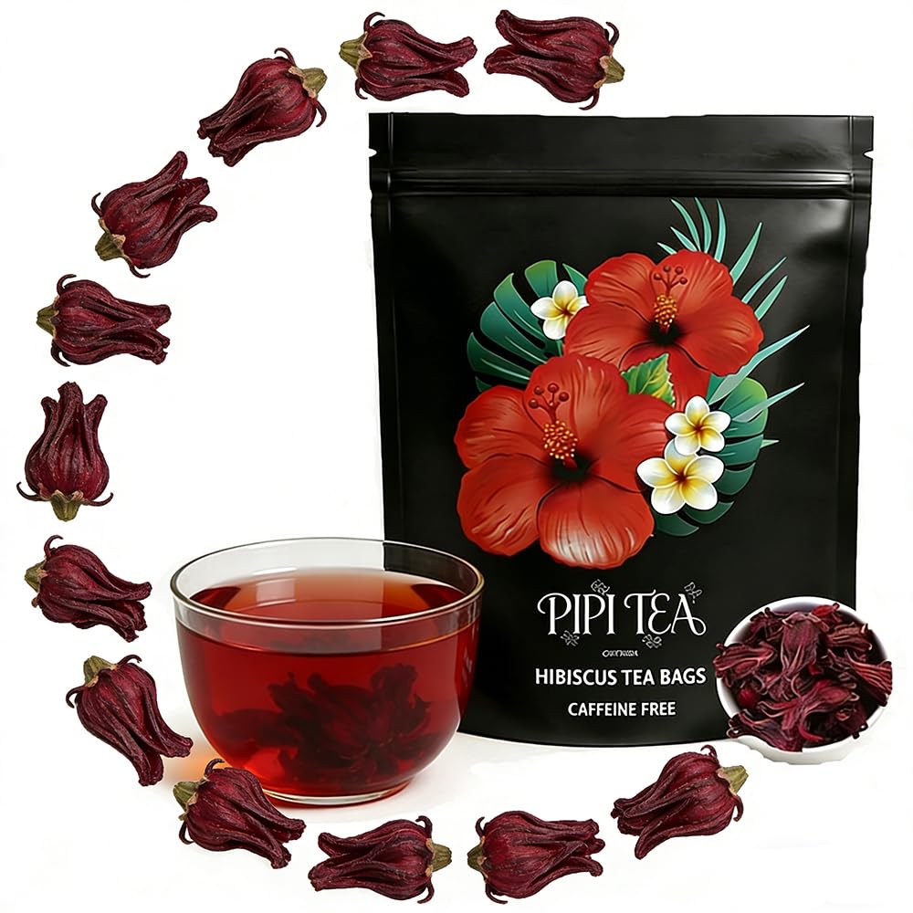 Hibiscus tea bags from Pipi organic non-GMO