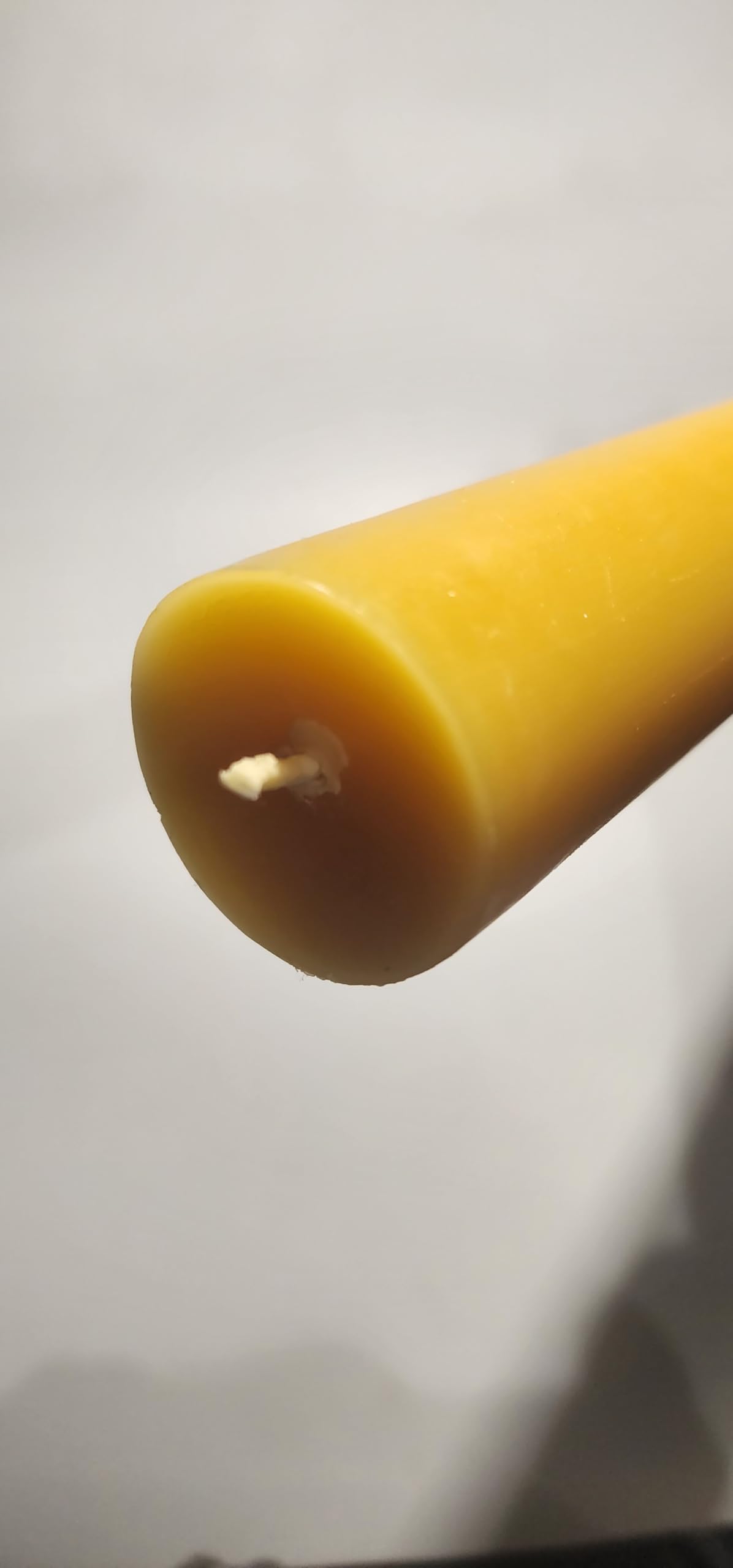 Locally produced 100 percent beeswax candle