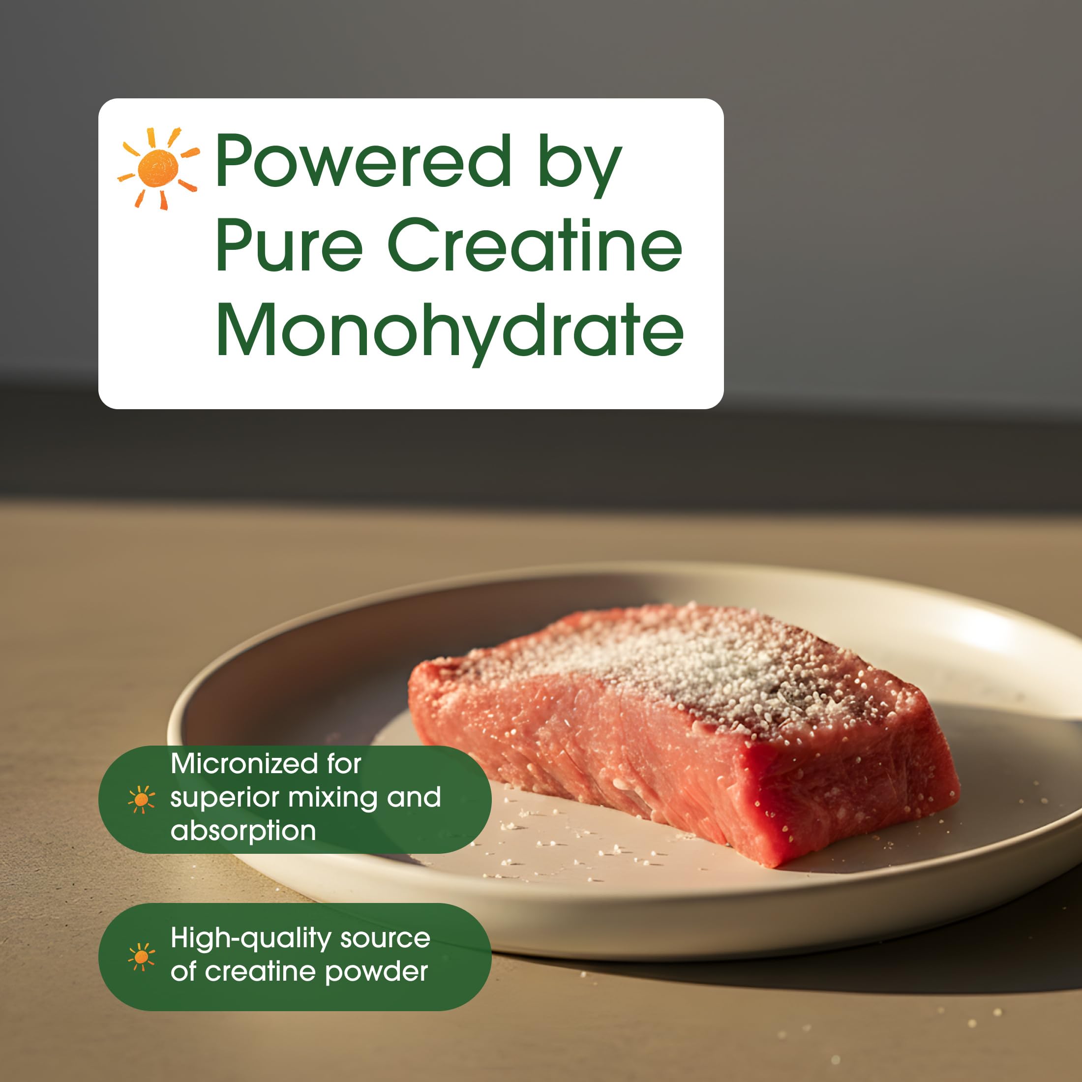 Non-GMO dairy-free soy-free wheat-free NatureBell creatine