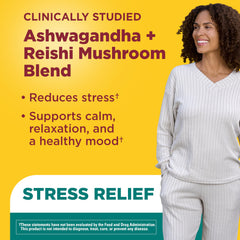 Nature Made Ashwagandha KSM 66 Reishi capsules 60 count bottle