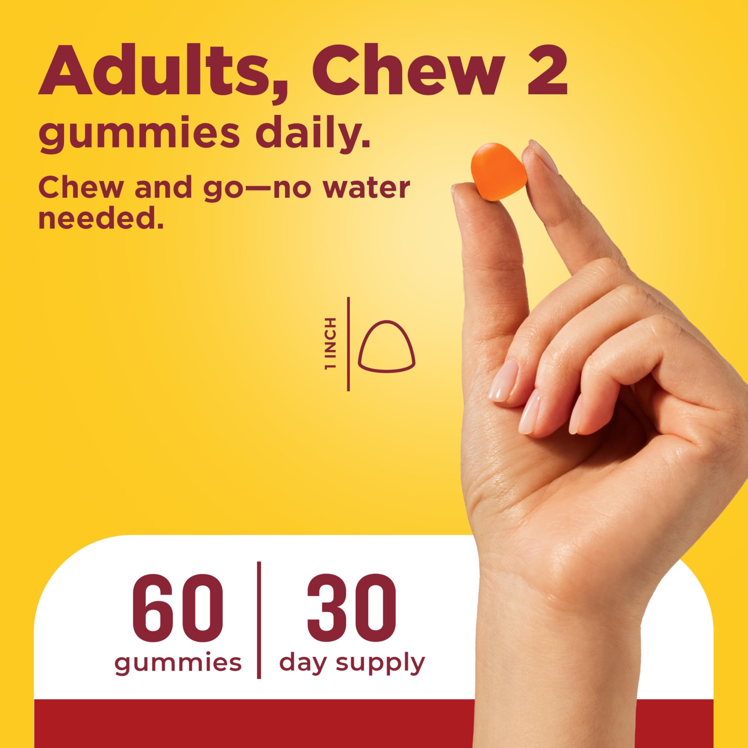 Mango flavor Nature Made CoQ10 Gummies