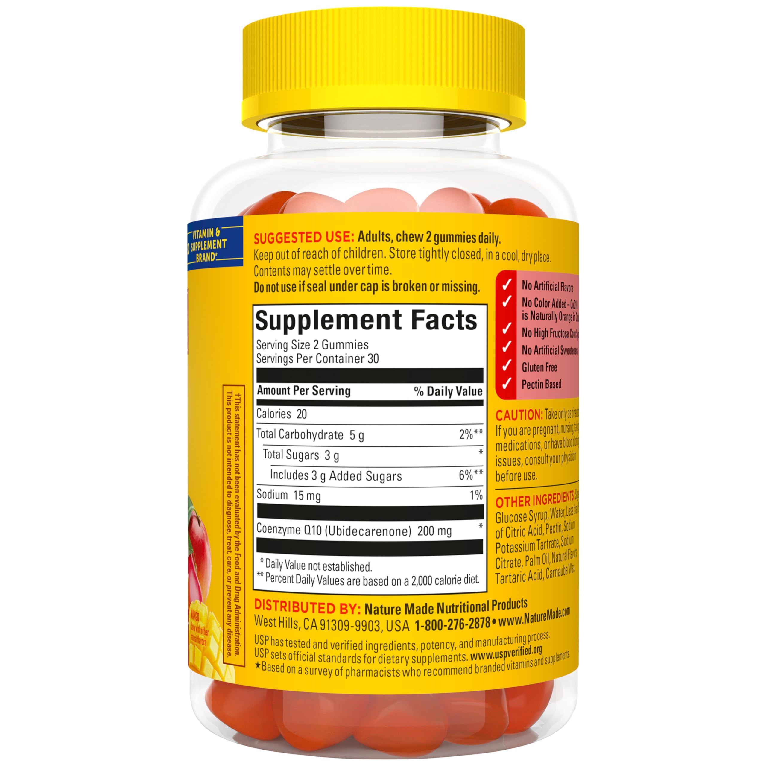 60 count bottle packaging Nature Made CoQ10 Gummies