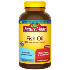 Nature Made Fish Oil 1200 mg Softgels bottle label