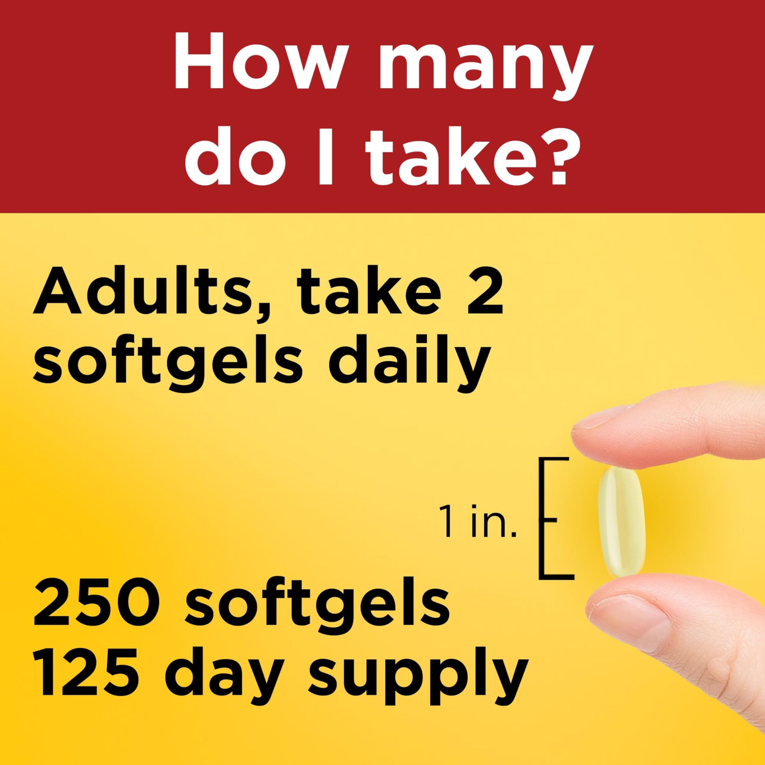 Gluten free dairy free Nature Made fish oil softgels packaging