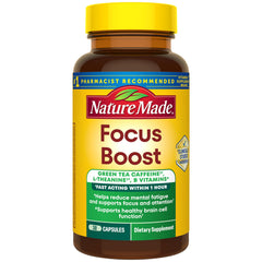 Bottle of Nature Made Focus Boost Capsules 30 count