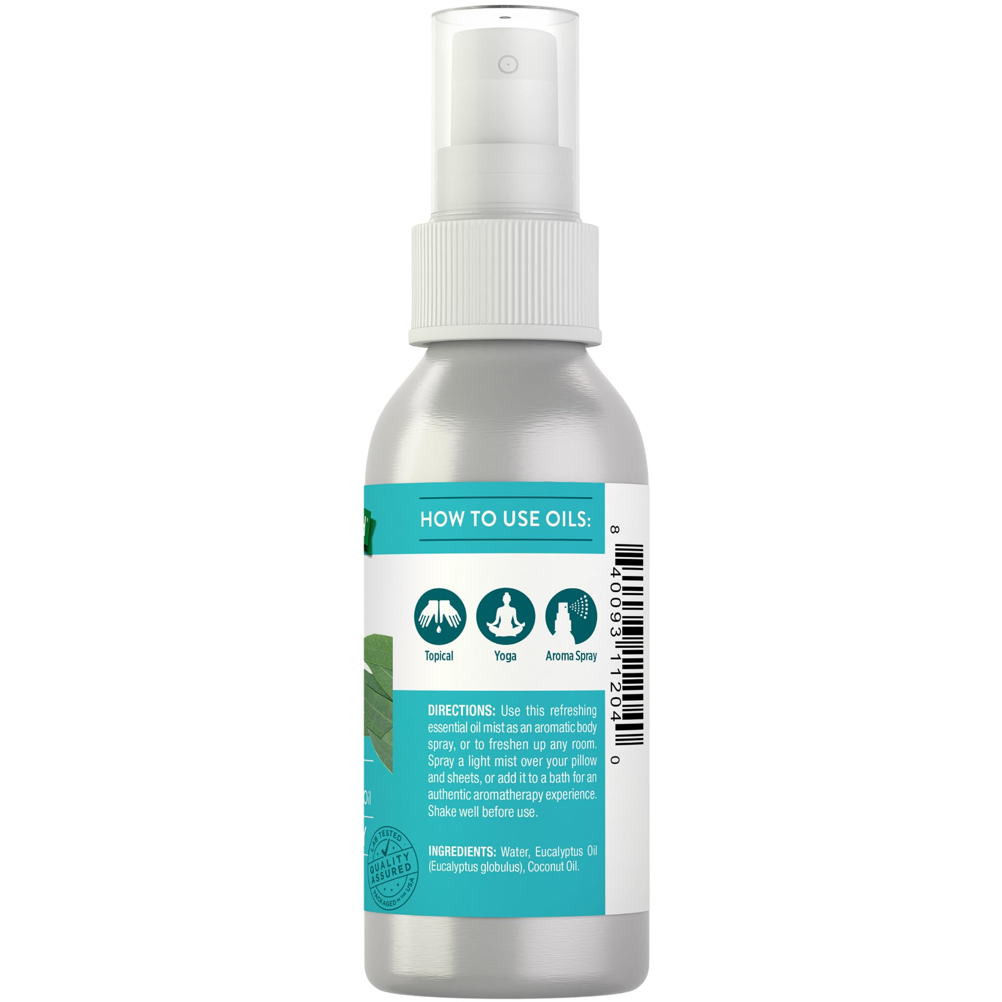 Gluten free non-GMO eucalyptus mist spray Nature's Truth
