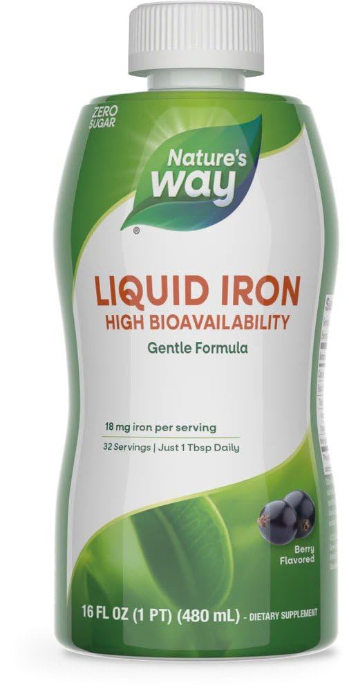 Nature’s Way berry flavored liquid iron bottle 16 oz