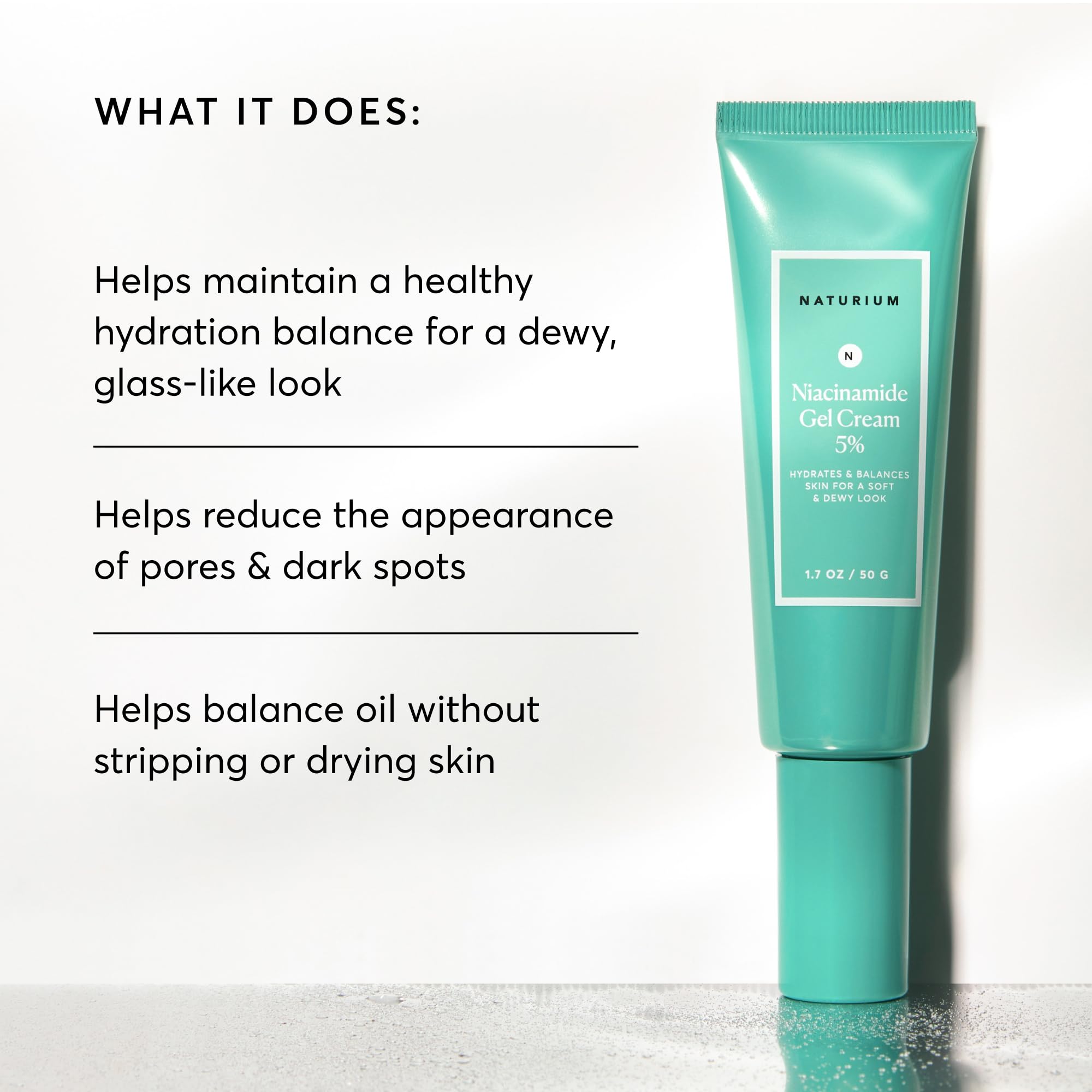 Niacinamide gel cream texture Naturium