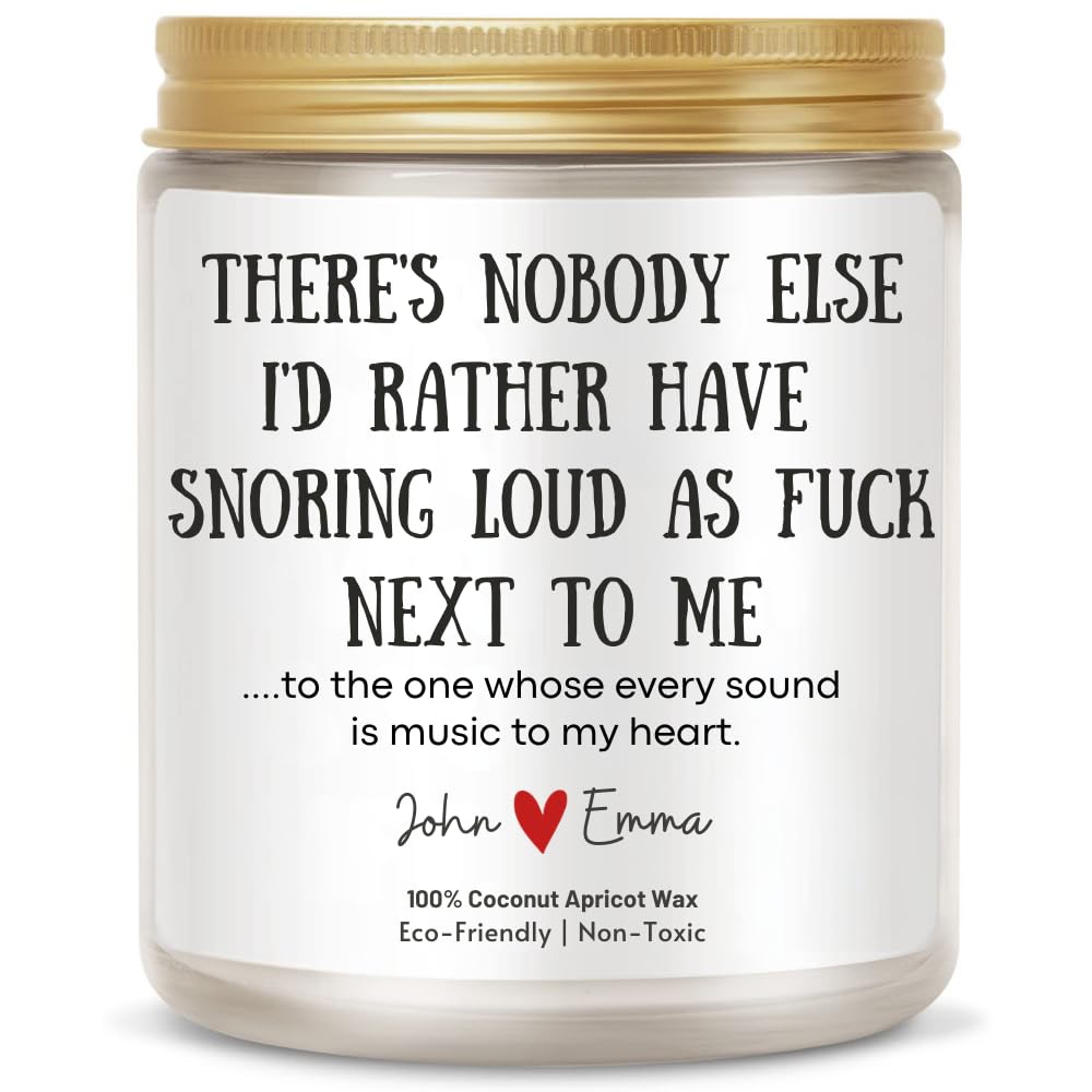 Naughty Couple personalized candle 4 oz size